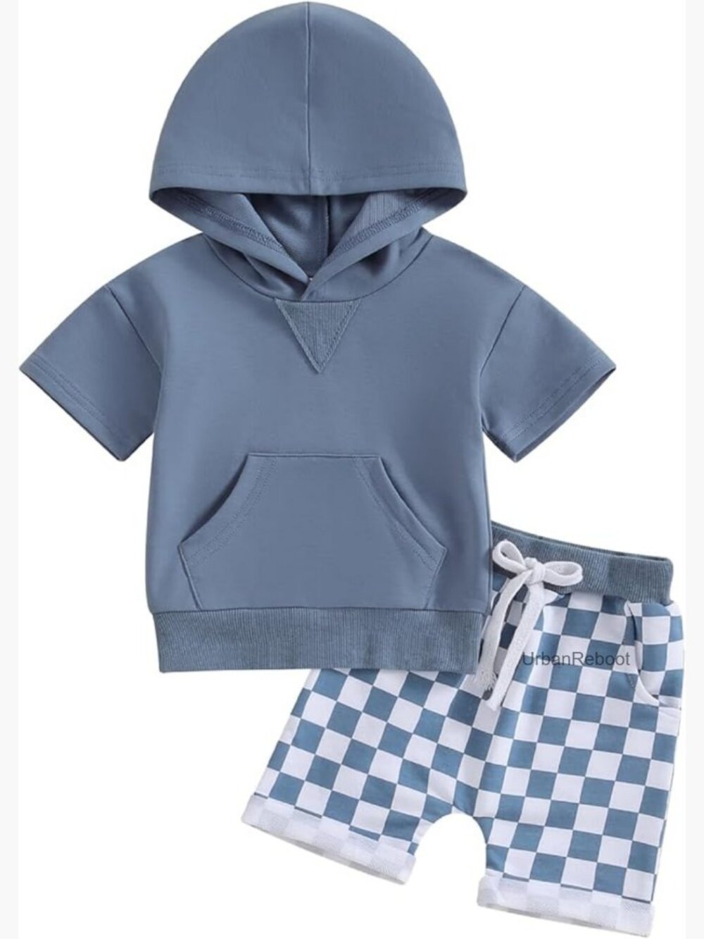 Toddler Boy Summer Hooded T-Shirt & Shorts Set Soft Cotton 12-3T